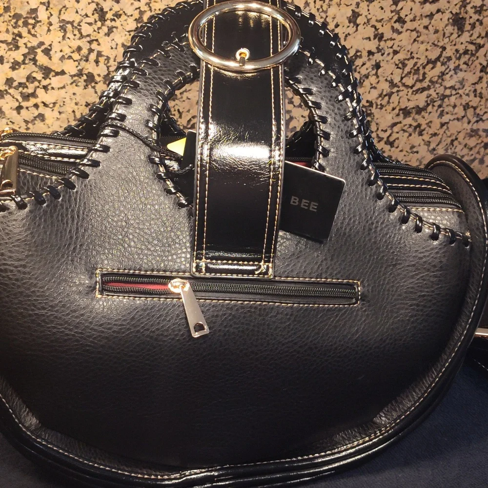 Chic Multicolor Leather Shoulder Bag - Picture 6 of 7